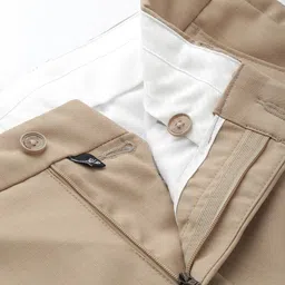 Louis Philippe Men Checked Slim Fit Formal Trousers image 5