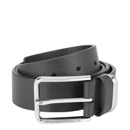 United Colors of Benetton Simeto Black Leather Waist Belt for Men-picture-34