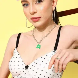 Leading Lady White Printed T-Shirt Bra image 5