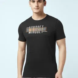Ajile by Pantaloons Black Cotton Slim Fit Printed T-Shirt-picture-91
