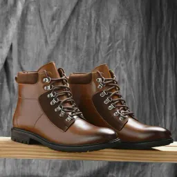 San Frissco Men's Tan Derby Boots-picture-25