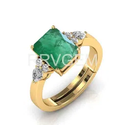 RRVGEM 5.00 Ratti Emerald Finger Ring image 2