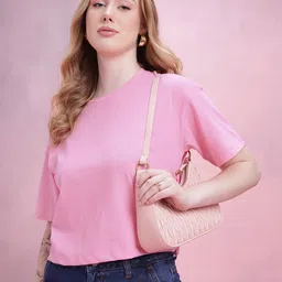 DressBerry Drop-Shoulder Sleeves Relaxed T-shirt-picture-34