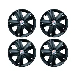 Autopearl - Car Full Black Wheel Cover Caps 304.8 mm (12 Inch) Press Type Fitting Compatible with Alto 800-image-33
