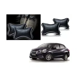 Auto Pearl Black Dots CV Car Neck Rest Pillow Compatible for Honda Amaze-picture-38