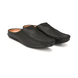 SCARPIA Men Slip-On Black Loafers image 3