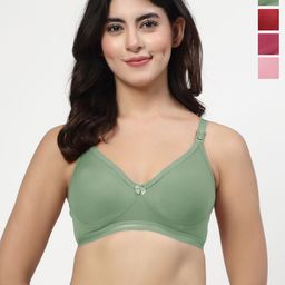 LILY Ithsird Pack Of 4 Full Coverage Seamless T-shirt Bra-picture-7
