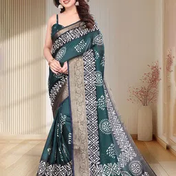 SUPERLAXMI Ethnic Motifs Printed Zari Saree-picture-38