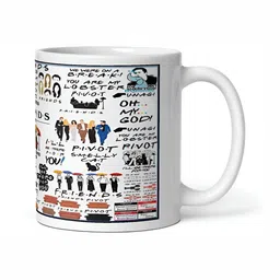 Mr UVD White & Black Typography Printed Ceramic Glossy Mug - 350 ml image 2