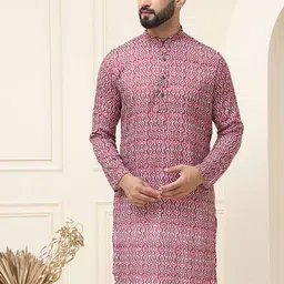 SOJANYA Men Printed Kurta image 1