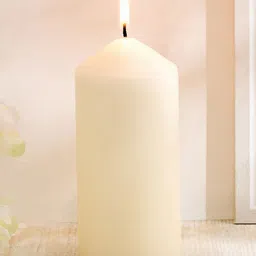 Home Centre Claire Off White 1 pieces Pillar Candle-image-37