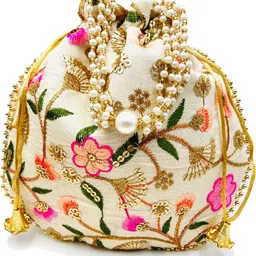 radha's Women Beige Potli-picture-34