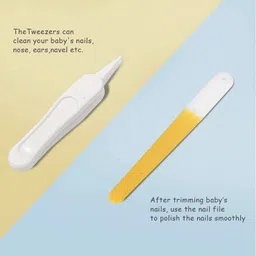 mee&mommy Grooming Kit Nail Cutter, File, Scissors & Tweezers for Kids image 3