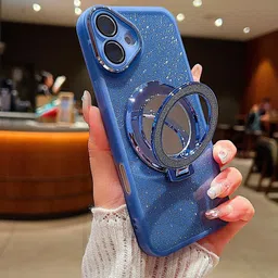 Luxury Kase Quirky iPhone 16 Magnetic Stand Shockproof Back Case-image-86