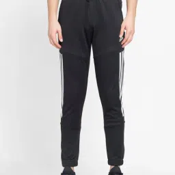 adidas Black Regular Fit Striped Sports Trackpants-picture-39