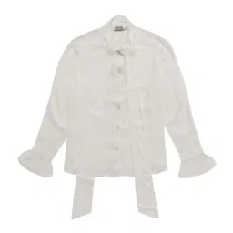 Cantabil Kids White Regular Fit Full Sleeves Top-image-0