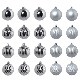 ikea vinterfint Tree ornament, bauble silver-colour, 7 cm image 1
