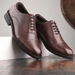Auserio Men Leather Formal Oxfords image 1