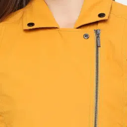 Spykar Mustard Slim Fit Jacket image 5