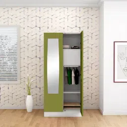 Godrej Interio Slimline 2-Door Steel Almirah, Tex Green Leaf (1-Year Warranty, 1 Locker)-picture-40
