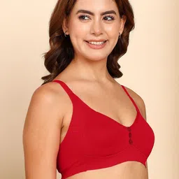 DressBerry Breathable Cotton Plus Size M-Frame Minimiser Non-Padded Bra image 5