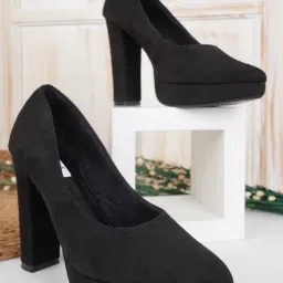 Elle Women's Black Casual Pumps-picture-23