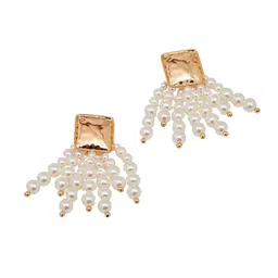 ISHKAARA Gold-Plated Contemporary Drop Earrings image 4
