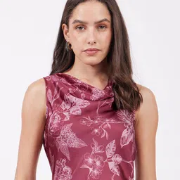 FableStreet Women Floral Printed Cowl Neck Top-picture-24