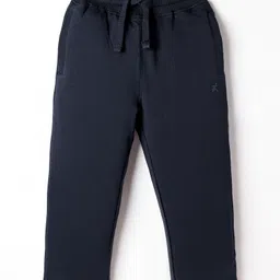 Doreme Terry Knit Full Length Solid Colour Lounge Pant - Navy Blue-picture-10