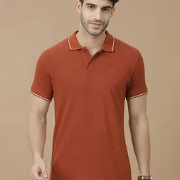 CAVALLO by Linen Club Men Polo Collar Linen Blend Slim Fit T-shirt-picture-23