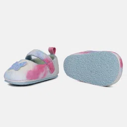 MINI KLUB Butterfly Applique Detailed Glittered Velcro Closure Ballerinas - Blue image 5