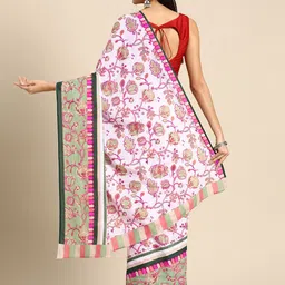 BUTA BUTI Floral Pure Cotton Saree image 2