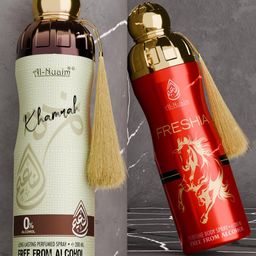 Al-Nuaim Set Of 2 Khamarah & Freshia Alcohol Free Deodorant- 200 ml Each-picture-3