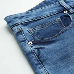 Flying Machine Men Mankle Relaxed Tapered Fit High-Rise Light Fade Stretchable Jeans image 5