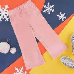 Pantaloons Junior Kids Baby Pink Cotton Embellished Pants-image-29