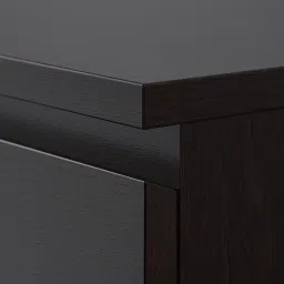 ikea malm Chest of 6 drawers, black-brown, 80x123 cm image 5