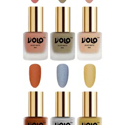 VOLO Set Of 6 Velvet Matte Nail Polish-8 ml Each image 1