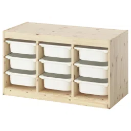 ikea trofast Storage combination with boxes, light white stained pine/white, 93x44x53 cm-picture-21