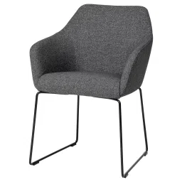 ikea tossberg Chair, metal black/Gunnared dark grey-picture-11