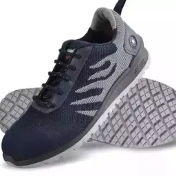 Hillson Steel Toe Safety Shoes with Low Ankle PVC Sole Blue & Grey Repellent Textile UK 7, Swag 1908-picture-27