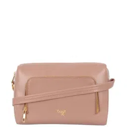 Baggit Nude Mauve Solid Small Sling Handbag-image-11