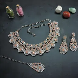 VATSALYA creation Alloy Beige Jewellery Set-picture-32