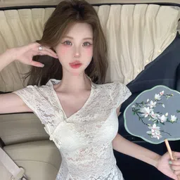 HERE&NOW Women V-Neck Cap Sleeves Top-picture-19