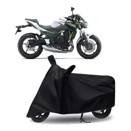Auto Pearl Bike Cover for Kawasaki Z650 BS6 (Black)-picture-17