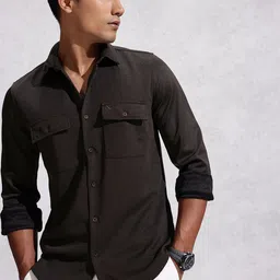 WROGN Self Design Textured Casual Shirt image 5