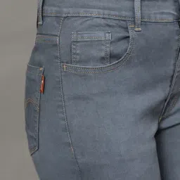 Angelfab Grey Cotton Skinny Fit High Rise Jeans image 5