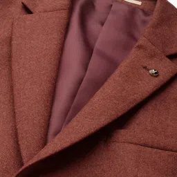 Van Heusen Woollen Slim Fit Notched Lapel Single-Breasted Formal Blazer image 3