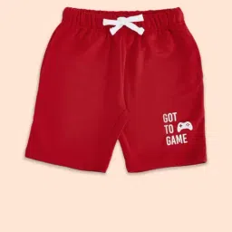 Pantaloons Junior Red Cotton Printed Shorts-image-66