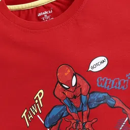 Biskid Red Cotton Tshirts image 3