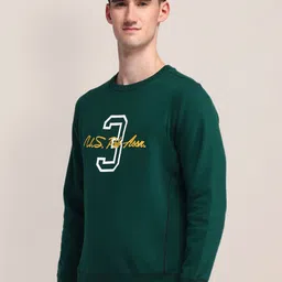 U.S. Polo Assn. Men Alphanumeric Printed Cotton Sweatshirt image 4